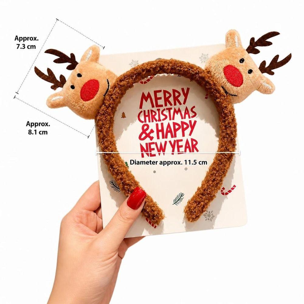Cosplay Plush Headband Adorable Hair Accessories Stylish Headwear Christmas Party