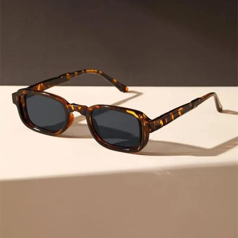 New Small Women Female Men Square Sunglasses Fashion Retro Rectangle Holiday Outdoor Colorful Eyewear Driving Sunglasses