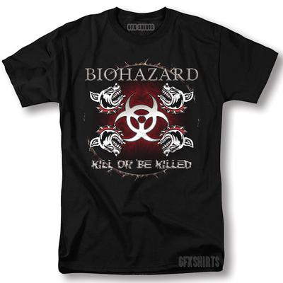 Футболка Biohazard Убей или будь убит Тур на рок-концерт Винтажная графическая футболка Унисекс футболка