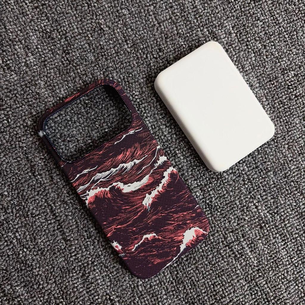 Керамический Магнитный Чехол из Углеродного Волокна для iPhone 17 Pro - Полуобхватывающая Защитная Крышка из Поликарбоната