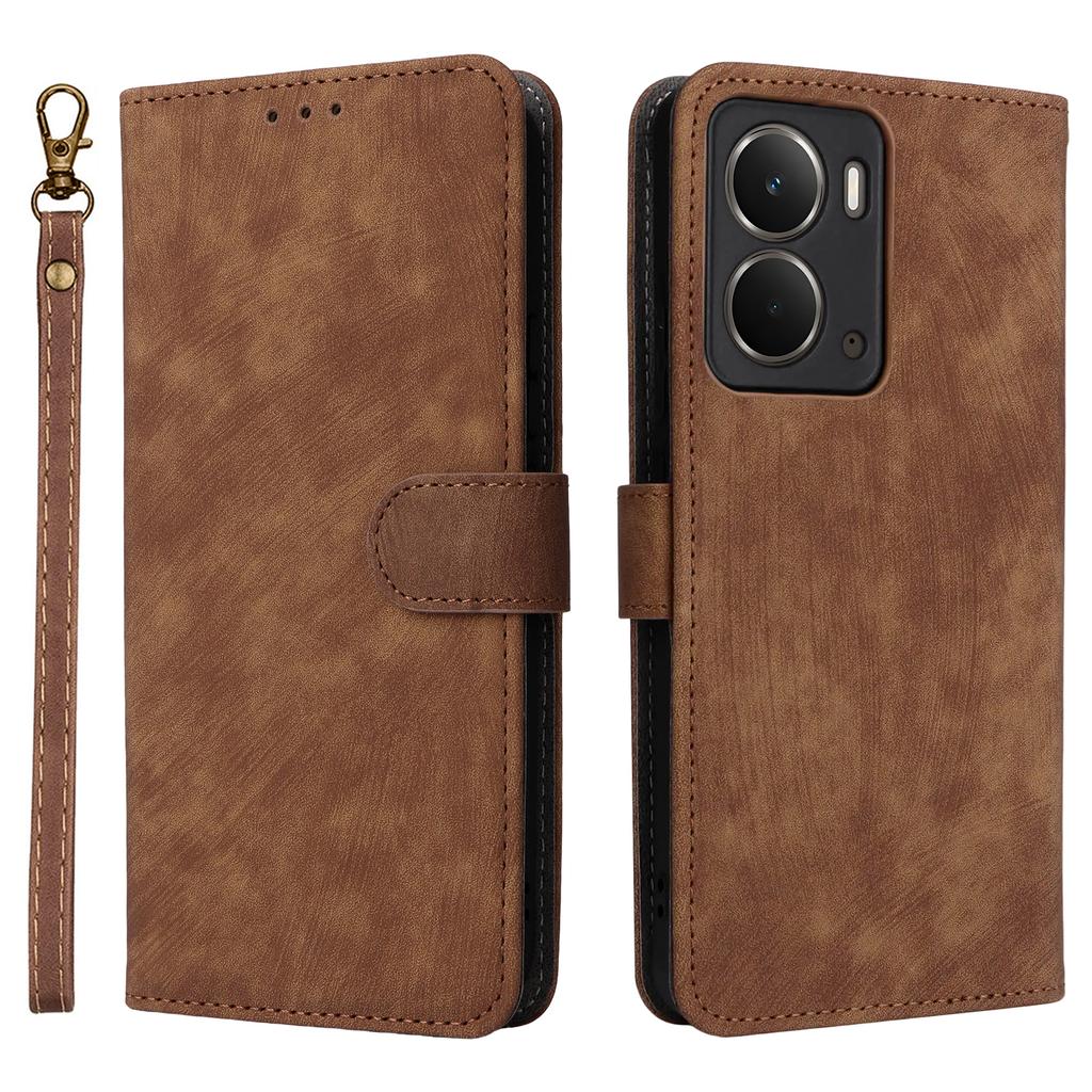 For Realme Neo7x 5G/P3 5G Case Wallet RFID Blocking PU Leather Cover Stand with Strap