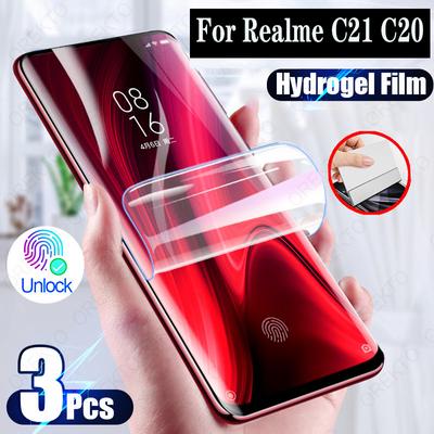 3 шт. гидрогелевая пленка для Redmi Note10 Pro 9T 9A 9C NFC для Realme C21 C20 C15 C11 C3 6i Защитная пленка для экрана для Xioami Mi 11Lite 11Pro 10T не стекло