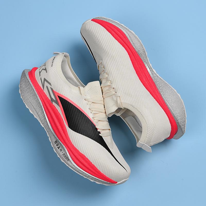 Carbon board running shoes youth mesh breathable sneakers students shock absorption rebound running shoes boys