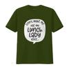 Womens Don T Make Me Use My Lunch Lady Voice Funny School Cafeteria Shirt For Men Black 2XL vintage Washed Stretched Stylish