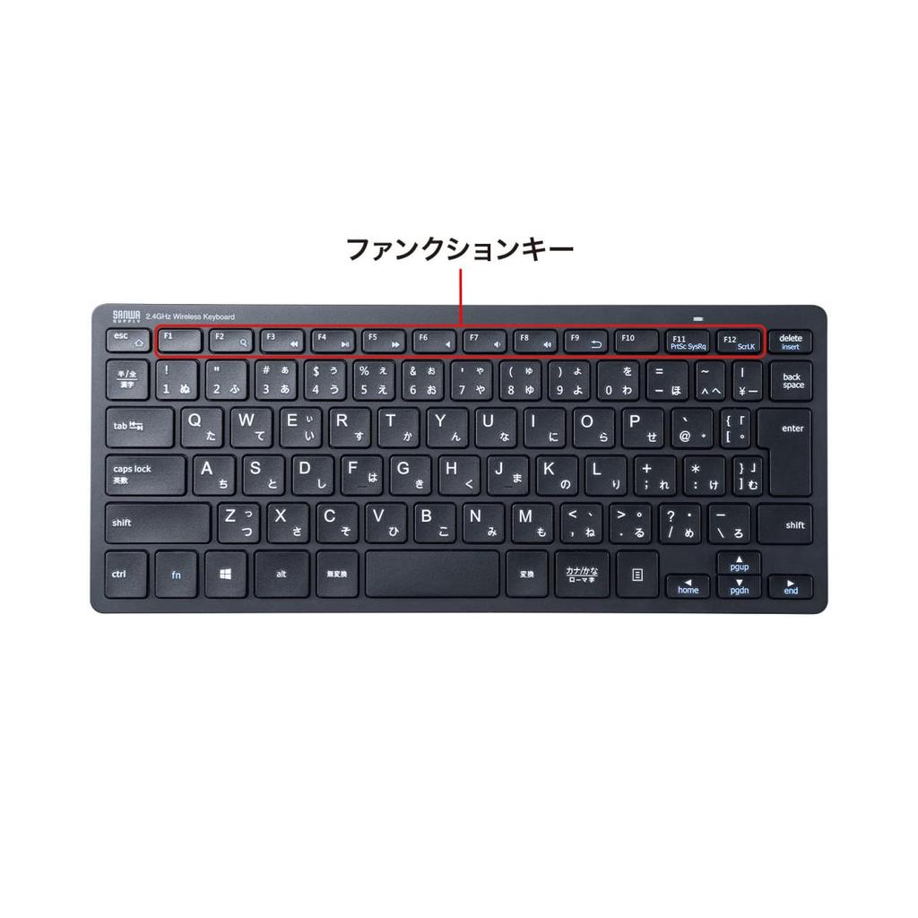 Клавиатура Sanwa Supply Wireless A Slim Design Antibacterial Pantograph Black (USB-приемник) СКБ-WL36BK