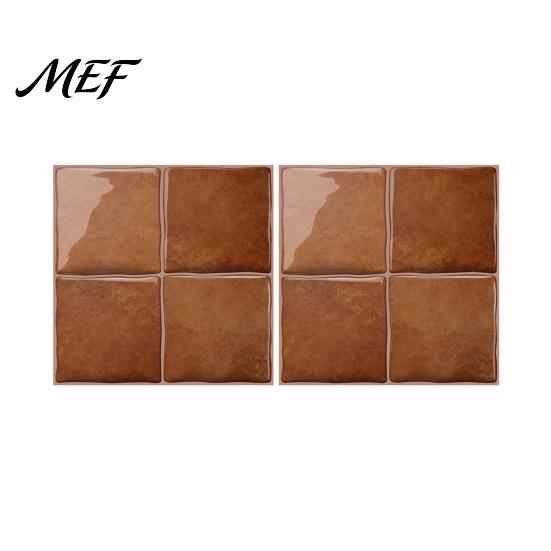 Self Adhesive Tile Sheets for Kitchen Square Checkered Wall Tiles Stickers, Retro PET Panels, Durable Waterproof Easy Peel And Stick Oil-proof Decals