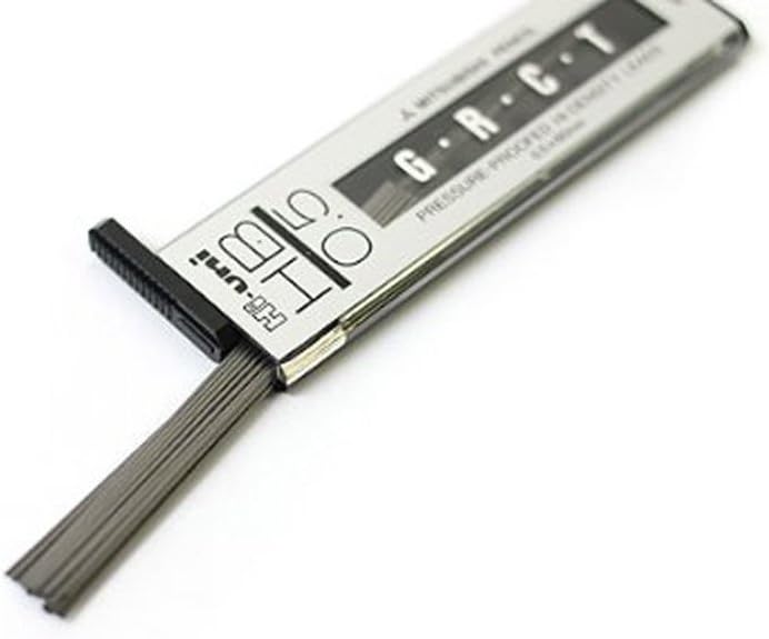 Mitsubishi Pencil Uni Kurutoga Roulette 0.5mm Silver & Lead Refill Set, High-Quality Mechanical Pencil, Made in Japan