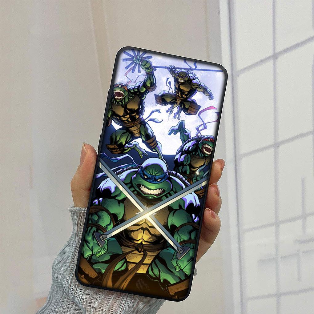 Cartoon n-Ninjas Wallpaper T-Turtles for Samsung Galaxy A06 A16 A13 A71 A21S A22 A73 A42 A03 A02 A11 A70 A72 A7 Cover Case