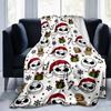 1Pc Christmas Skulls Blanket Soft And Comfortable Casual Warm Camping Travel Christmas Halloween Gift M921463