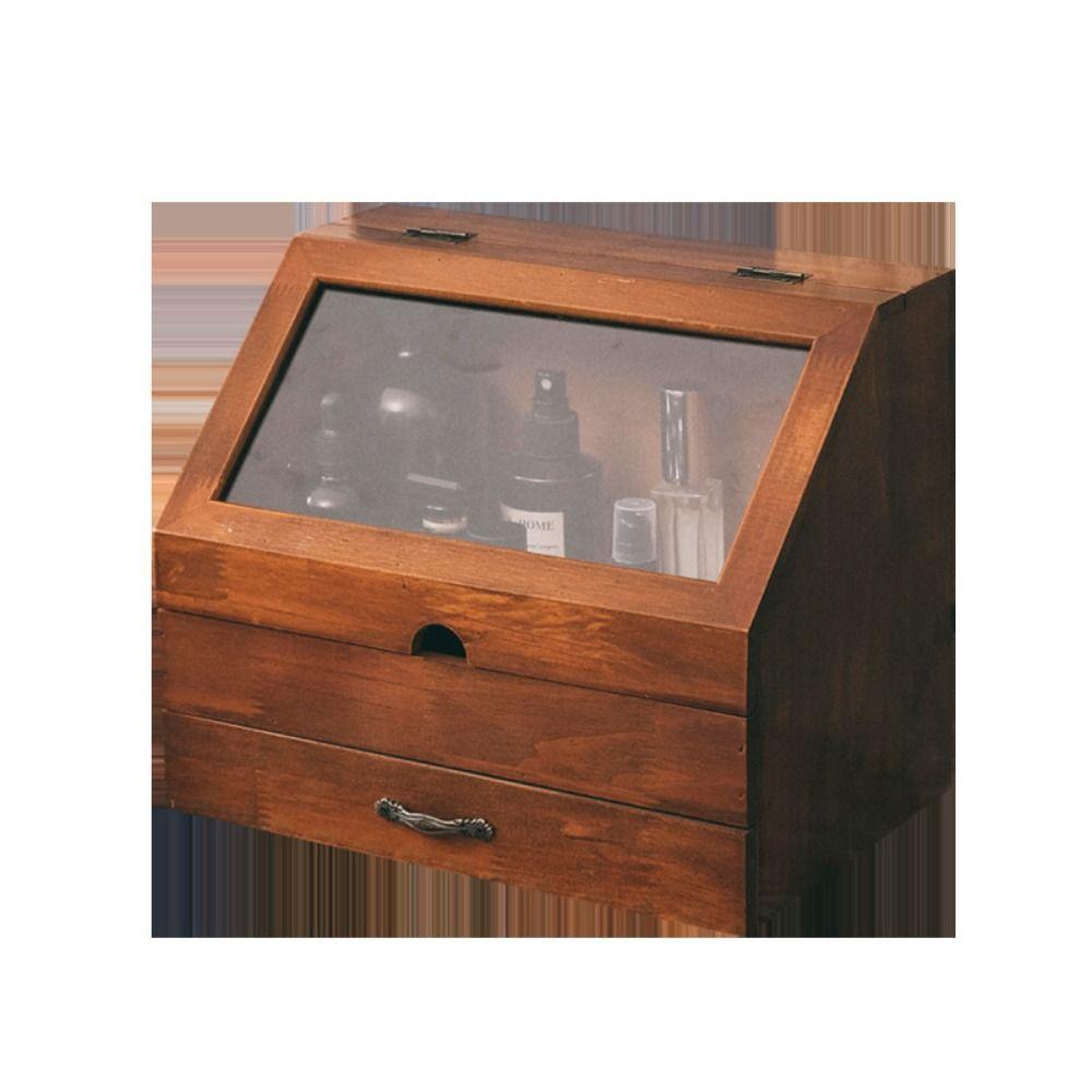 Пыленепроницаемые деревянные шкафы для хранения вещей, винтажные деревянные органайзеры для хранения ювелирных изделий, ящики для хранения, домашняя коробка