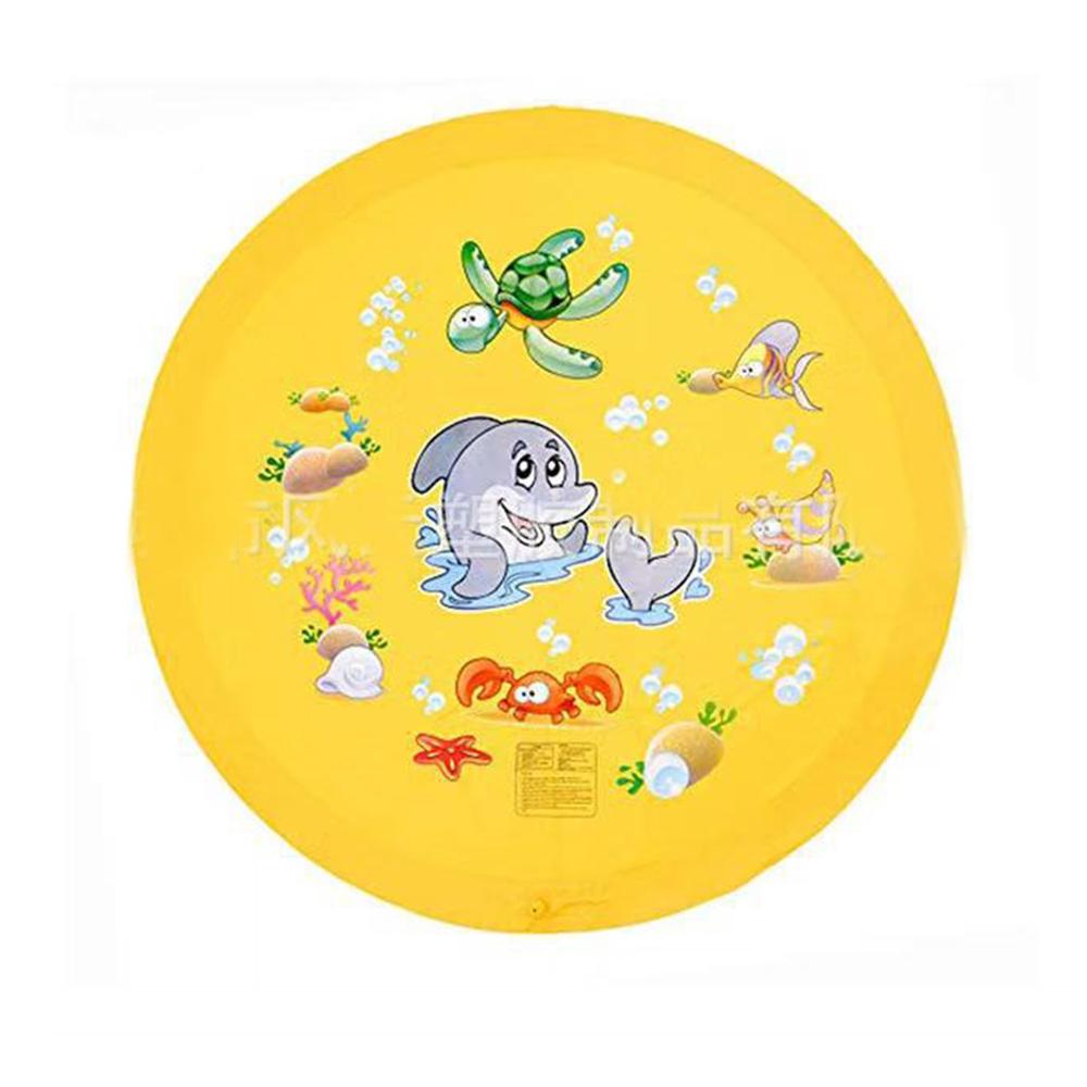 Летний уличный брызгозащитный коврик для детей, игровой бассейн с разбрызгивателем воды, 170 см, надувной фонтан, ванна для детей и домашних животных.