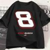 Kyle Busch T Shirts Unisexs 100 Cotton Vintage Tshirts Round Neck Tee Shirt Short Sleeve Clothing 4xl 5xl