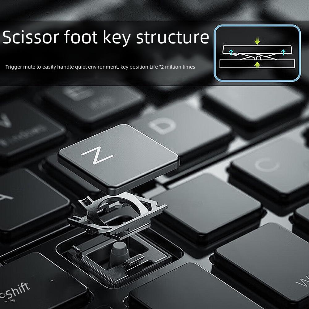 Портативная складная беспроводная Bluetooth-клавиатура для ноутбуков и мобильных телефонов