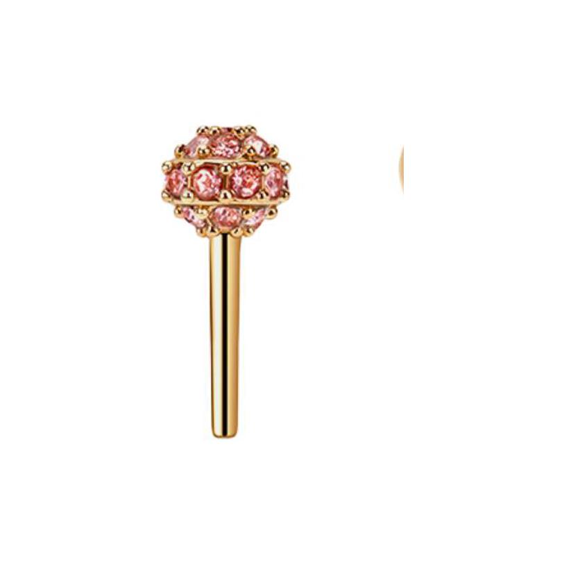 Coach Inlaid Design Copper Earrings Women Earrings Gold CO129-GDMC