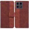 For Xiaomi 15T Case Geometry Pattern Leather Wallet Phone Cover with Wrist Strap