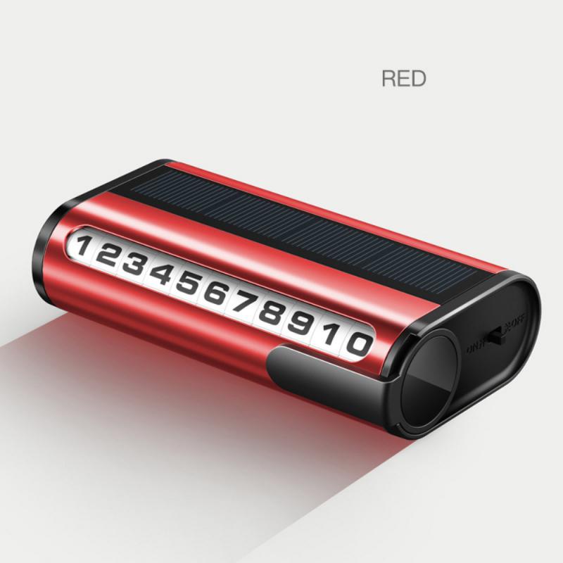 1~10 шт. номерной знак парковки автомобиля светящаяся карта парковки автомобиля солнечная зарядка временная остановка номер телефона карта для украшения автомобиля