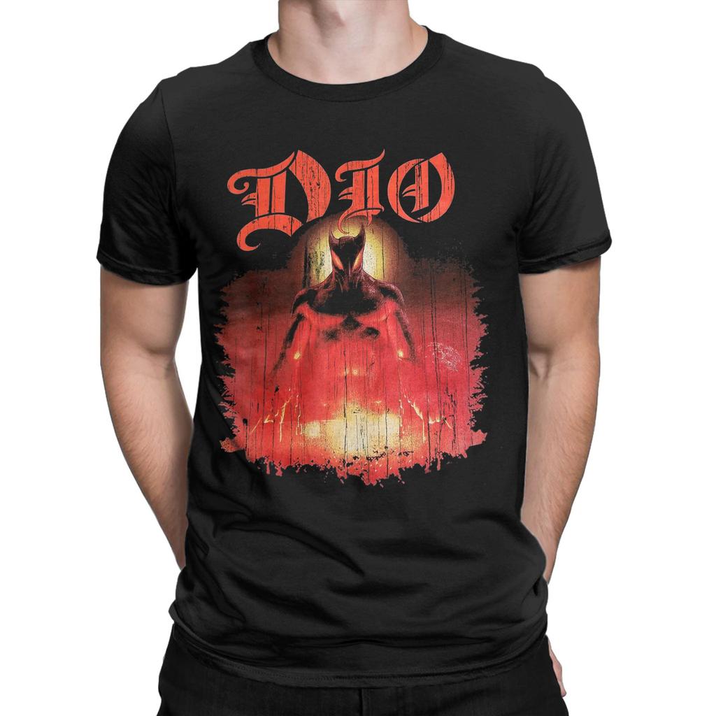 Футболка Dio The Last in Line Летняя Харадзюку Футболки Взрослые 100% Хлопок Круглый Вырез Оверсайз Футболки С Коротким Рукавом Классическая Футболка