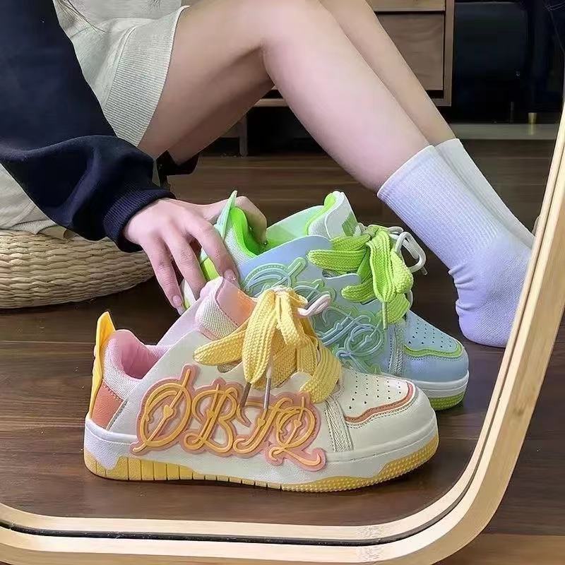 NEW Womens Sports Shoes Colorful Original Comfortable and Elegant Casual Sneakers Athletic Letter Ladies Footwear