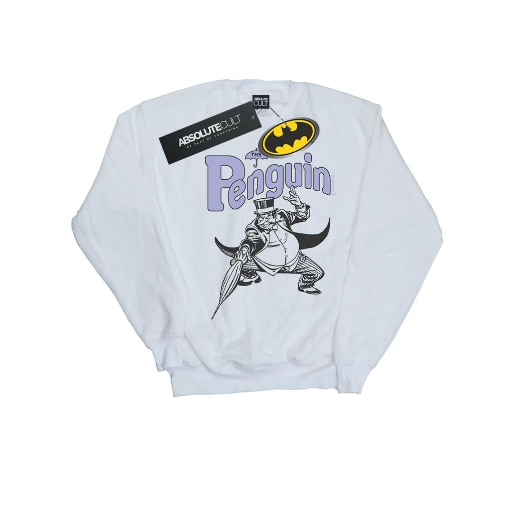 DC Comics Womens/Ladies Penguin Mono Action Pose Sweatshirt