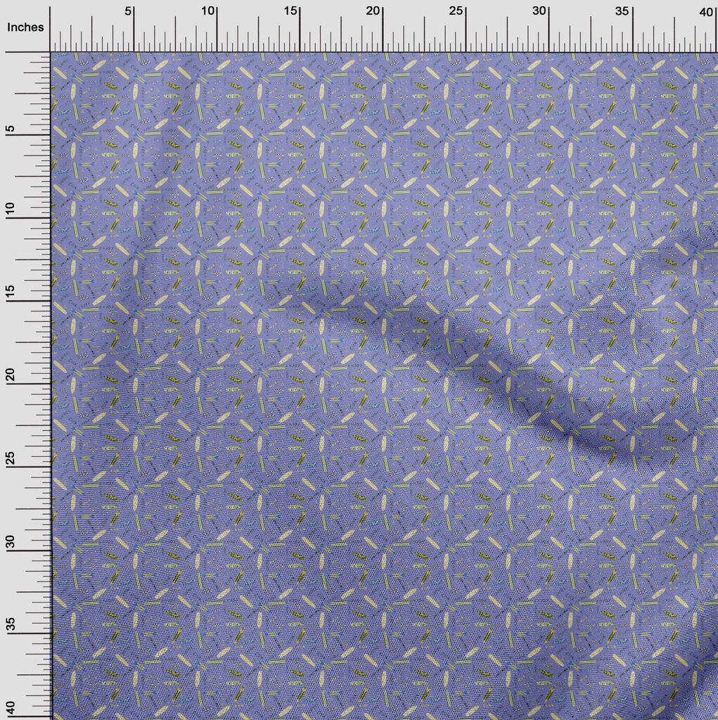 oneOone Ткань Cotton Flex Blueish Violet, пляжные проекты, декоративная ткань, напечатанная по ярдам, 40 дюймов