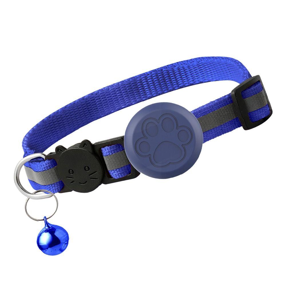 Adjustable Locator Holder Collar Reflective Strip Puppy Collar for AirTag Cat Puppies