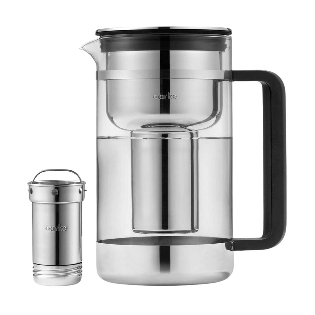 Larger Glass Jug Aarke 2.8 Liters With Filter.