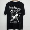 Графическая футболка группы Bad Brains 100% хлопок Мягкая Удобная Черная футболка с коротким рукавом с дизайном дат концертов Повседневная с круглым вырезом