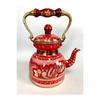 Hand Embroidered Copper Nostalgia Teapot (no:1)