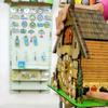 Vintage Wood Wall Clock Forest Tower 3D Chiming Clock  Housewarming Gift