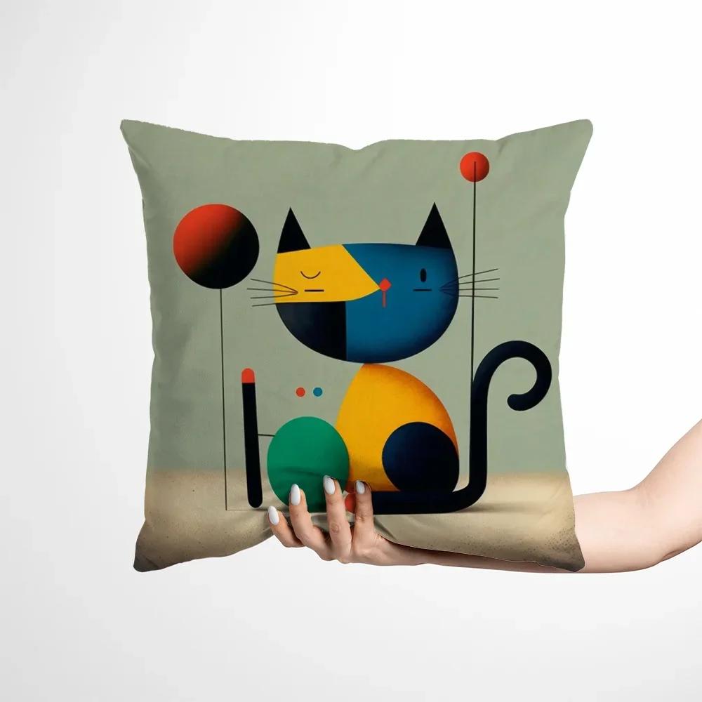 Наволочка для подушки Кот Пикассо Наволочки Декоративные подушки для кровати девочки Декоративные подушки x Наволочки