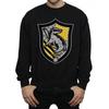 Harry Potter Mens Hufflepuff Crest Flat Sweatshirt