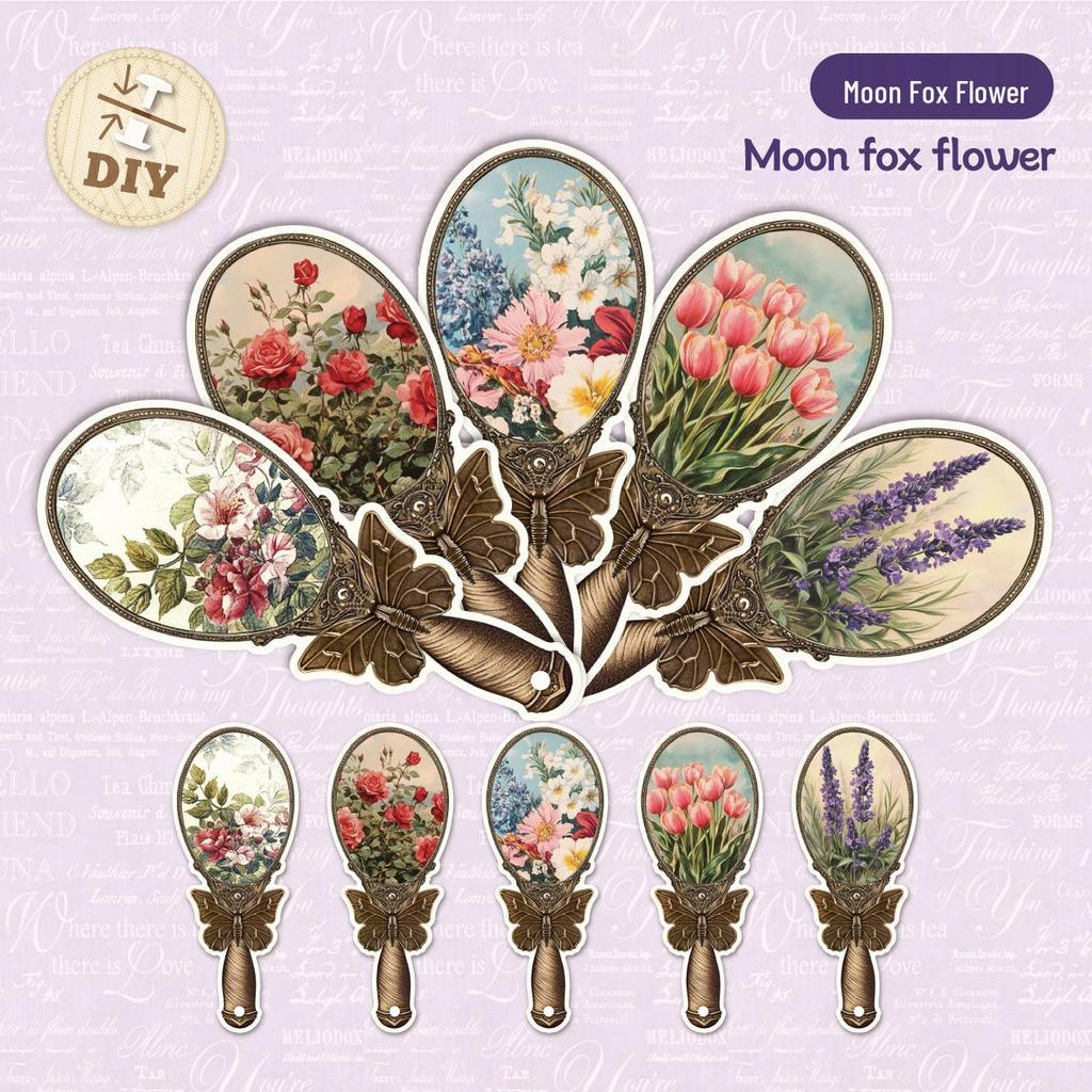 Ретро-веер Victoria Закладка и Милые DIY Стикеры для Творческих Планеров