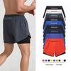 Men's Running Shorts Loose Quick-dry Lined Anti-exposure Double-layer Fitness Marathon Athletic Short Pants