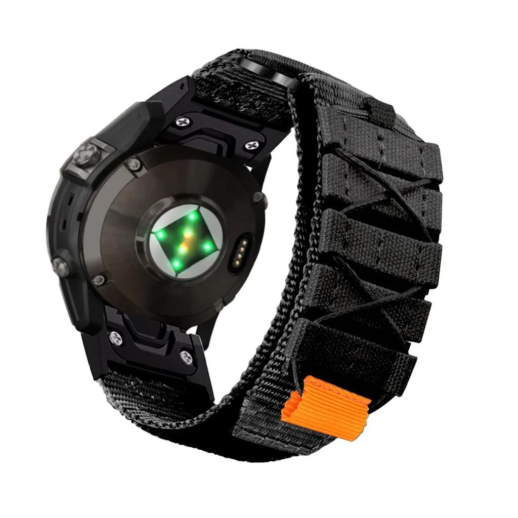 Нейлоновый ремешок Quick Fit 22 мм 26 мм для Garmin Fenix ​​7 7X 6X Pro/Epix Pro Gen 2 51 мм 47 мм/Fenix6 5Plus 5XPlus плетеный ремешок для часов