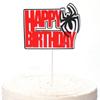 Spider Spider Web Cake Toppers Paper Happy Birthday Decoration  Home Decoration