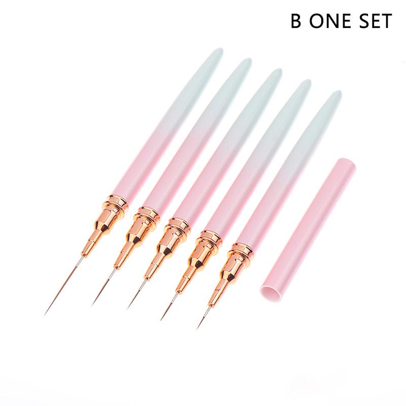 1/5 шт. Профессиональные кисти для дизайна ногтей, кисти для прорисовки линий, инструмент, ультратонкие кисти для рисования деталей, кисти для рисования, ручки для маникюра, инструменты