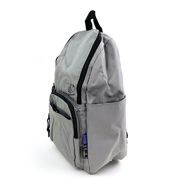 Рюкзак Snoopy с квадратной молнией RE-PET Серый рюкзак Commuting to School Bag