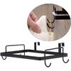 Jiawu Trash Storage Holder, Trash Bag Rack Hanging Trash Bag Holder Iron Hook Designed for Household Kitchen Cabinets Doors and Cupboards(Black)