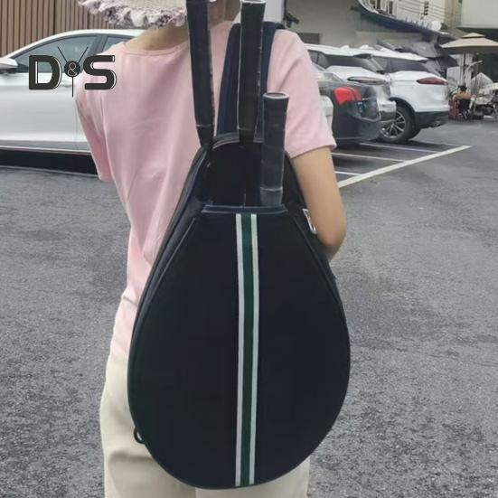 Теннисная сумка Большая вместимость Теннисный рюкзак с лямкой через плечо Водонепроницаемая сумка для ракеток через плечо для тенниса, бадминтона, пиклбола