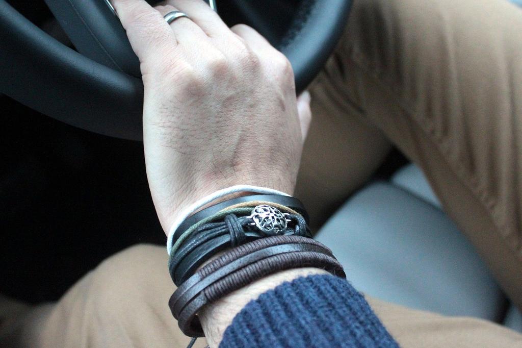 Mens Bracelet Sets – Black & Macho (asst)