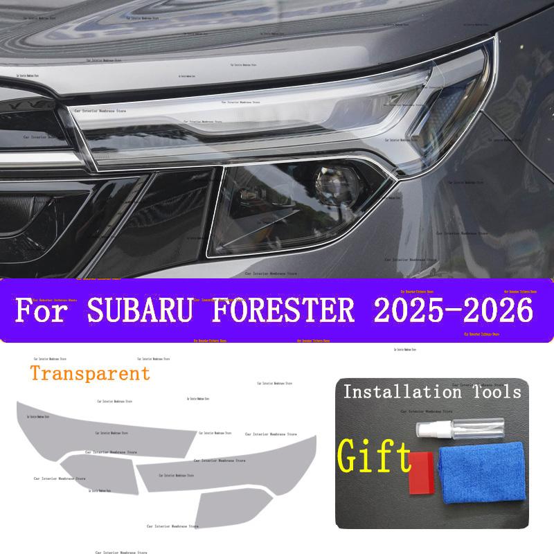 For SUBARU FORESTER 2025-2026 Car Exterior Headlight Anti-scratch Front Lamp Transparent TPU Protective Film Accessories Sticker