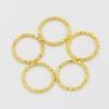 Colorfast DIY Jewelry Earring Connectors: Small Embossed Iron Open Rings