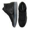 Converse Cons Pro Leather High Черный Лед Черный Прозрачный Противоскользящие и Износостойкие Высокие Кроссовки для Скейтбординга Унисекс Черный