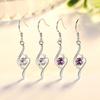 1 Pair Women Earrings Shiny Rhinestone Great Stickiness High Quality Drop Earrings for Wedding