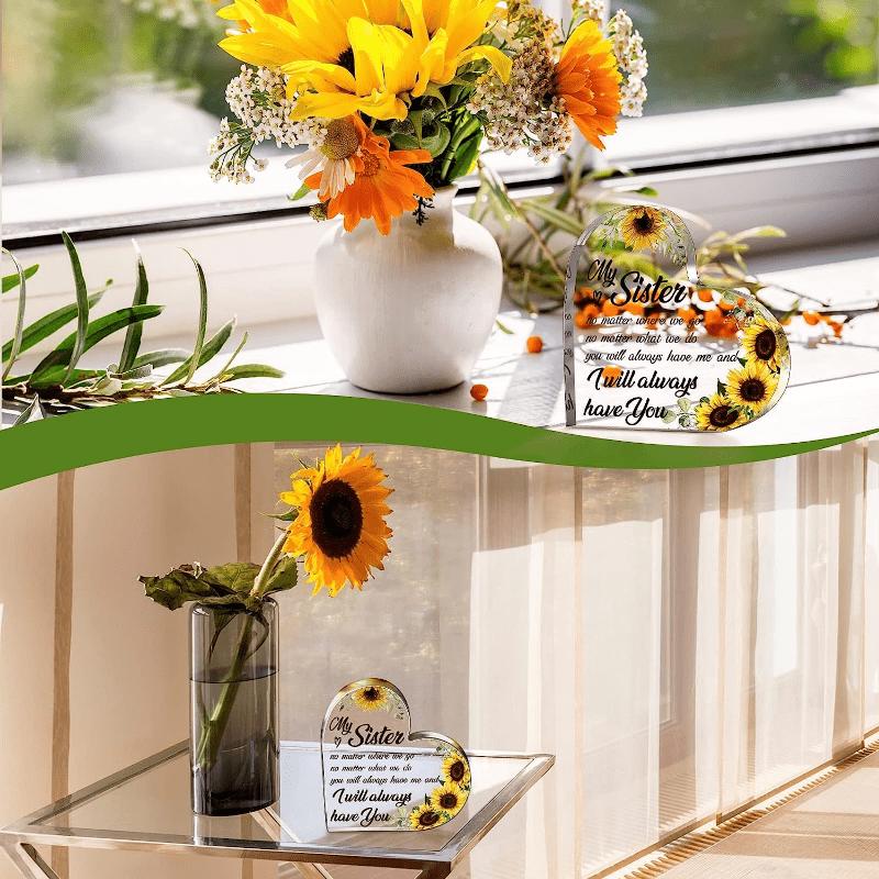 Подсолнух Подарок Дружбы. Акриловый подарок для лучшей подруги или сестры на дни рождения и в знак благодарности.