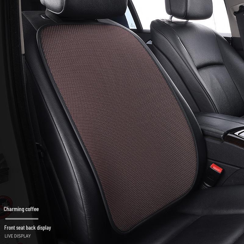 Комплект подушек для автомобильного сиденья из дышащего ледяного шелка для любого сезона, цельная конструкция с функциями вентиляции и комфорта.