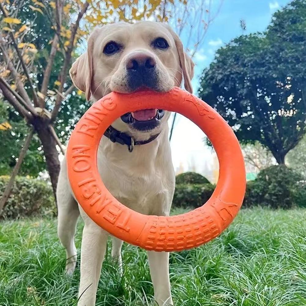 Dog Toys Pet Flying Discs EVA Dog Training Ring Puller Resistant Chewing Toys For Dogs Floating Puppy Bite Ring Toy Interactive