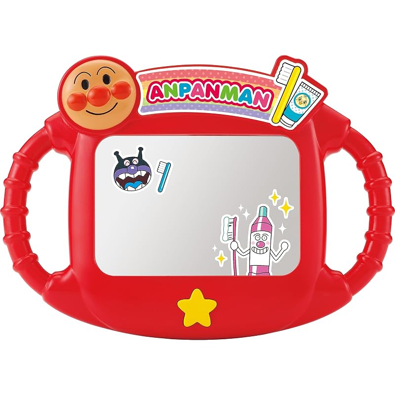 SEGA FAVE Зеркало для чистки зубов Anpanman с блестками для родителей и детей