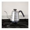 HARIO V60 Drip Kettle Stainless Steel Body and Phenolic Resin Knob and Buono, Gas/Non-IH Compatible, 500ml, Lid, Handle, Silver, VKB-70HSV