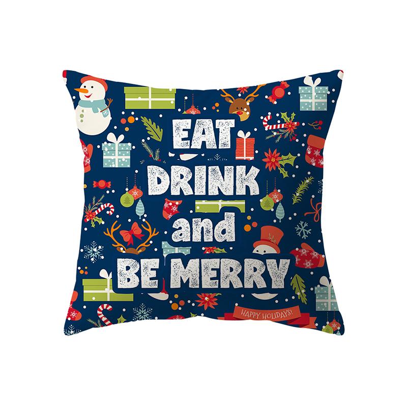Рождественская тема Рождественские украшения с принтом наволочка для дома, гостиной, украшения дивана, подушка, наволочка